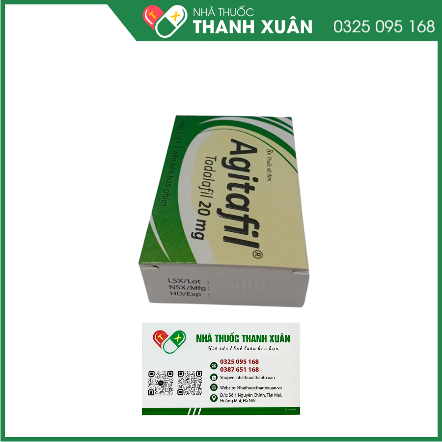 Agitafil 20 điều trị rối loạn cương dương